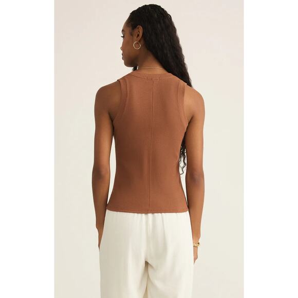 Z Supply Sirena Rib Tank - Teakwood NWT VARIOUS SIZES - Picture 2 of 5